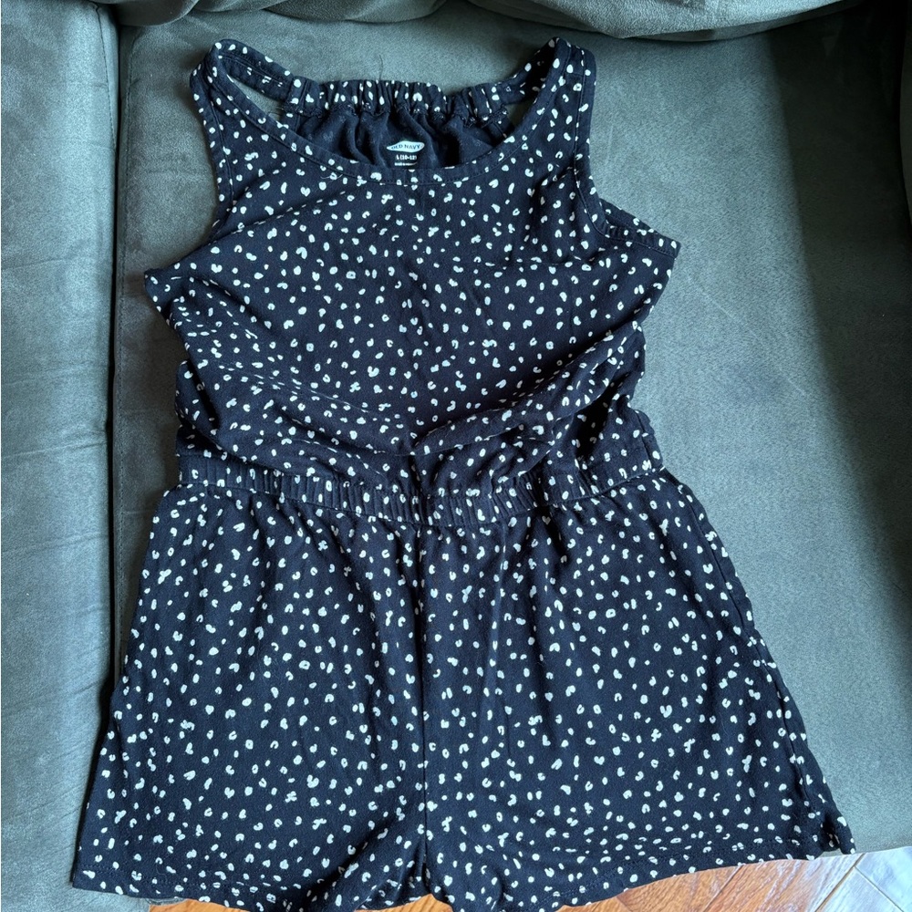 Old Navy Black and White Kids Romper
